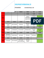 Monthly Inspection Schedule 1