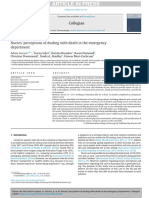 Article in Press: Nurses' Perceptions of Dealing With Death in The Emergency Department