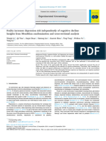 Experimental Gerontology Frailty Increases Depression Risk Independently of Cognitive Decline