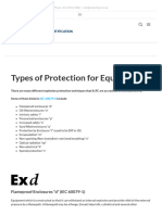 Types of Ex Protection For Equipment - Ex Testing and Certification