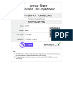 PAN Verification Record