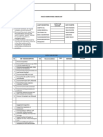 Inspection Checklist - Supply Air Diffuser