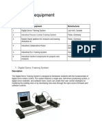 Control Lab Equipment Description