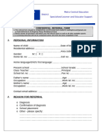 WCED - Referral Form