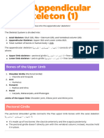 (F3) The Appendicular Skeleton