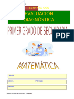 1° Grado - Evaluacion Diagnóstica 2023