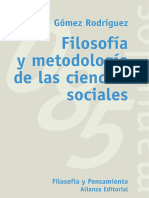 Gomez Rodriguez 2014 Filosofia y Metodologia de Las Ciencias Sociales