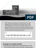 Illustration of Simple and General Annuities