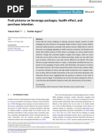 Int J Consumer Studies - 2024 - Kato - Fruit Pictures On Beverage Packages Health Effect and Purchase Intention