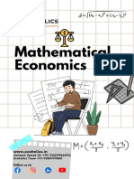 Mathematical Economics