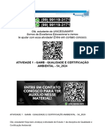 Atividade 1 - Gamb - Qualidade e Certificação Ambiental - 54 - 2024