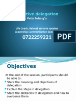 Effective Delegation For SMC