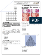 5 P.D - 2017 (5 ADA - 1 Etapa - Ciclo III) - Mat. 5º Ano - BPW