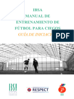 Futbol IBSA Manual de Entrenamiento de para Ciegos Guia de Iniciacion