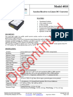 Model 4010: Synchro/Resolver-to-Linear DC Converter