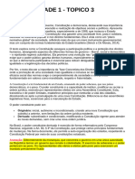 Topico 3 - Governo, Constituiã - Ã - o e Democracia