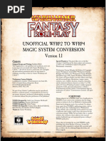 WFRP2 To WFRP4 Magic System Conversion Document