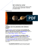 Planetas Del Sistema Solar