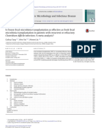 Is Frozen Fecal Microbiota Transplantation As Effective As Fresh Fecal