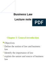 Business Law - Chapters 1&2 2023