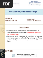 Resolution Des Problemes Mathematiques Au College