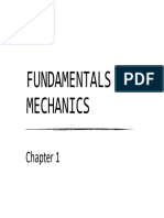 1 Fundementals of Mechanics