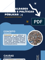 Desigualdades Sociais e Politicas Publicas