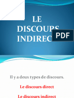 Le Discour Indirect - Cours