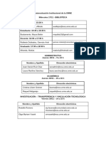 Autoevaluación Institucional de La UNNE - Lista de Participantes