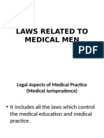 Laws Related To Medical Men