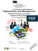 Shs Abm Gr11 Om q1 m6 Planning-techniques-Tools-In-Decision-making Final