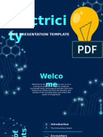 Electricity PPT Template by EaTemp