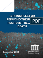 15 Principles For Reducing The Risk of Restraint-Related Death