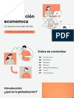 Presentación Proyecto Globalización Económica Profesional Naranja PDF