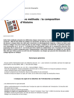 Fiche Methode La Composition D Histoire