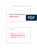 Linear Programming Applications Slides