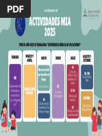 Calendario Actividades MIA 2025