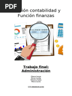 Función Contabilidad y Función Finanzas. 1.22