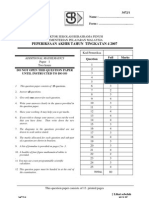 Add Maths F4 Year End Exam 2007 SBP P1 Ques &amp Ans