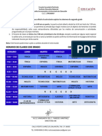 Horario 2do Ciclo 2024-2025