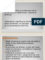 Ablactacion y Destete