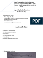 Lecture No 02 - Outlets (Remaining), Canal Lining, Open Wells