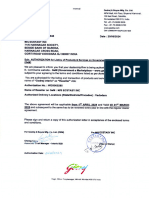 Gem Authorisation Certificate