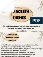 MACBETH THEMES, Symbols (Motifs) and TRAGIC HERO