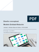 UD2 - DiseÃ o Conceptual. Modelo Entidad-Relacion