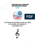 Fascicule Cantiques D'ensemble Octobre-Decembre 2024 - 073607