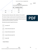 Number of Lives Death Bene It Probability of Death: Grade & Review