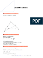 Vecteurs Et Translation Exercices de Maths en 2de 21225