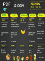 GHA Weekly Menu For 28.oct. - 1.nov.. 2024