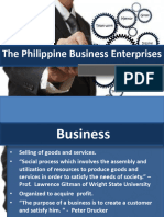 The Philippine Business Enterprise